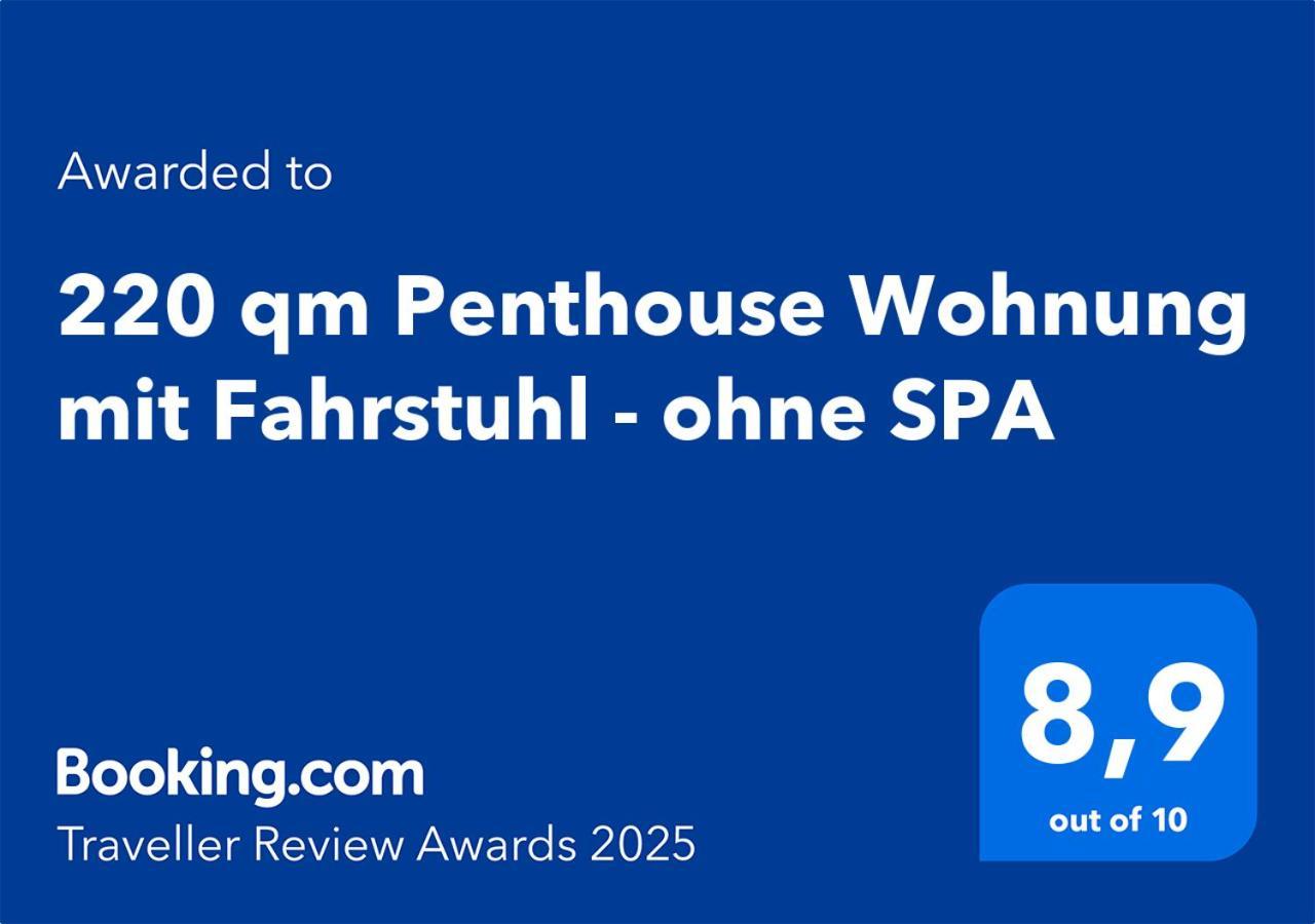 220 Qm Penthouse Wohnung Mit Fahrstuhl - Ohne Spa Манхайм Екстериор снимка